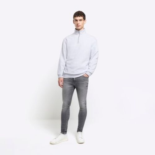 Mens River Island Grey Super...