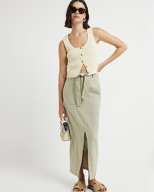 River Island Womens Khaki...