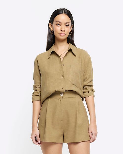 River Island Womens Khaki...