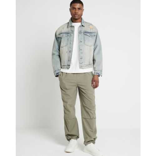 Mens River Island Khaki Loose...