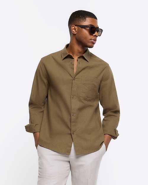 Mens River Island Khaki...