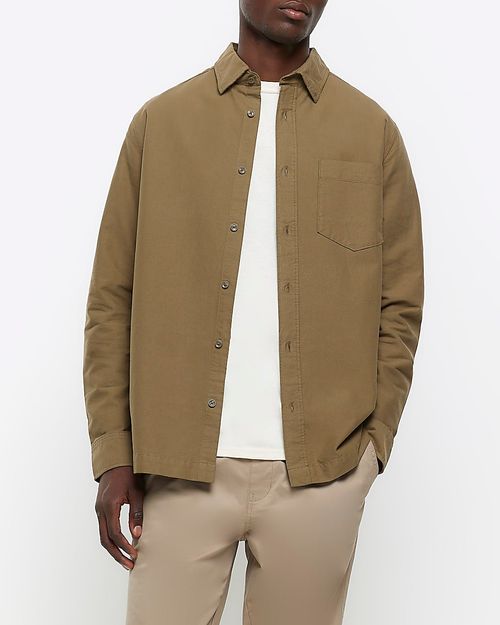 Mens River Island Khaki...