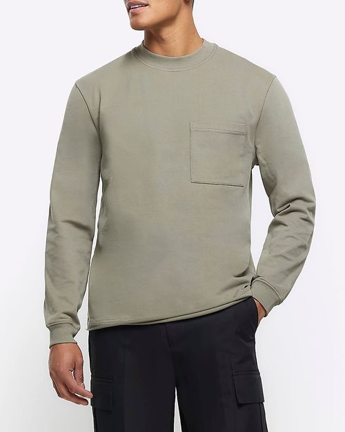 Mens River Island Khaki...