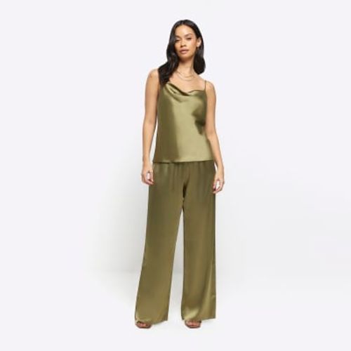 Move Over Satin Wide Leg Pants