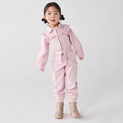 River island pink jumpsuit sales