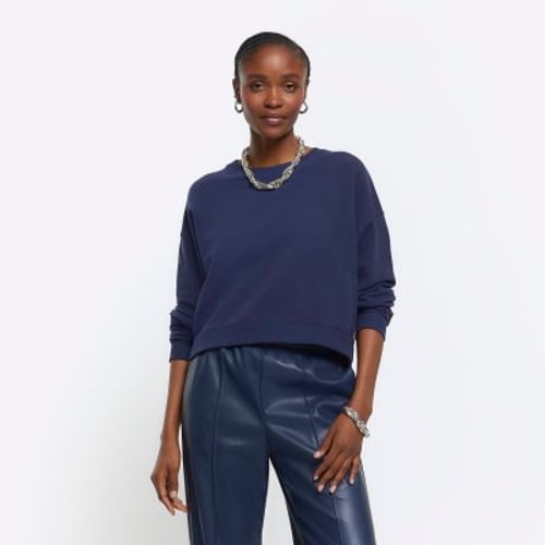 River Island Womens Navy Crop...