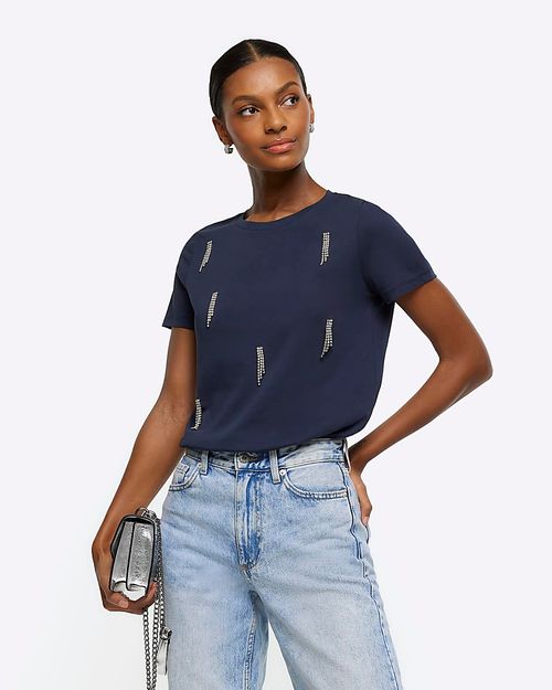 River Island Womens Navy...