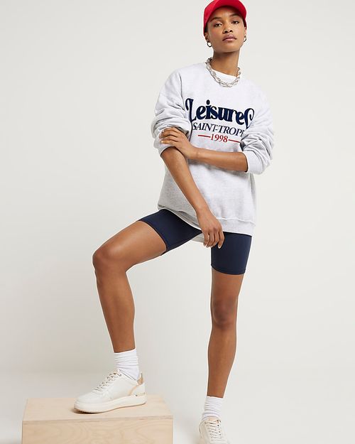 River Island Womens Navy High...