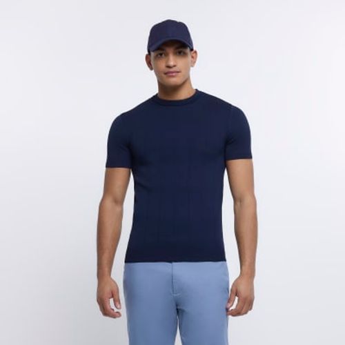 Mens River Island Navy Muscle...