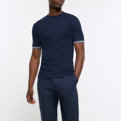 Mens River Island Navy Muscle...