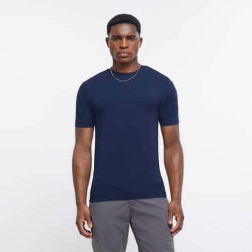 Mens River Island Navy Muscle...