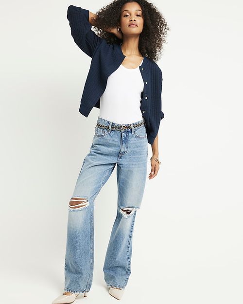 River Island Womens Navy...