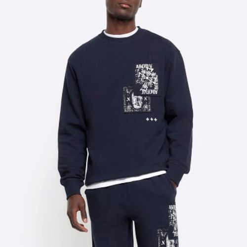 Mens River Island Navy...