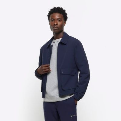 Mens collared cheap harrington jacket