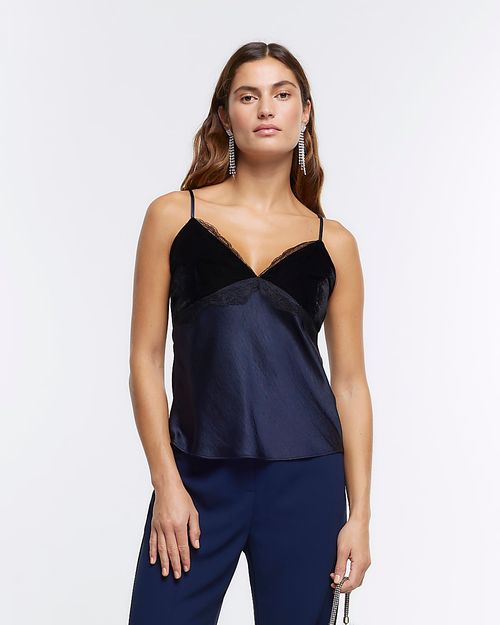 River Island Womens Navy Ri...