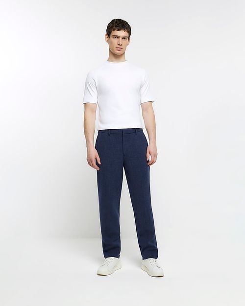 Mens River Island Navy Slim...