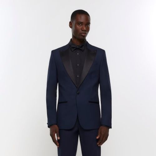 Mens River Island Navy Slim...