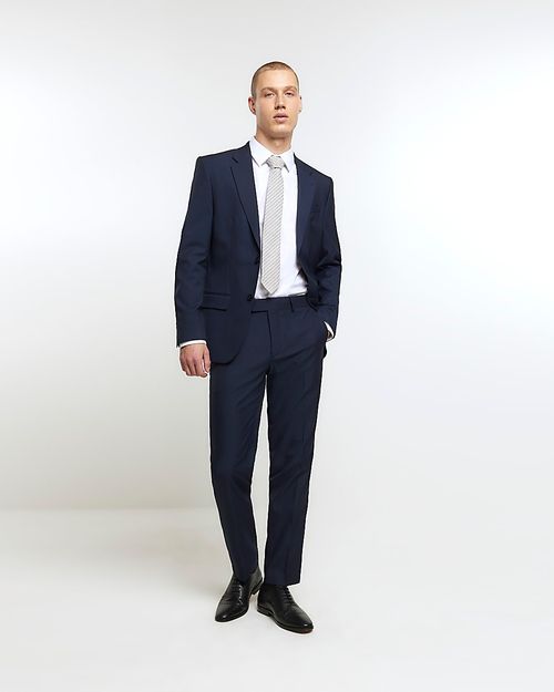 Mens River Island Navy Slim...