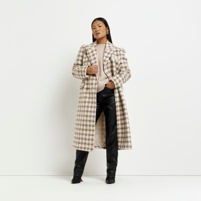 Tartan coat clearance river island