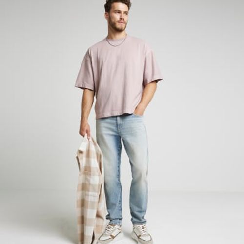 Mens River Island Pink Boxy...