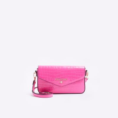 River island 2025 pink croc bag