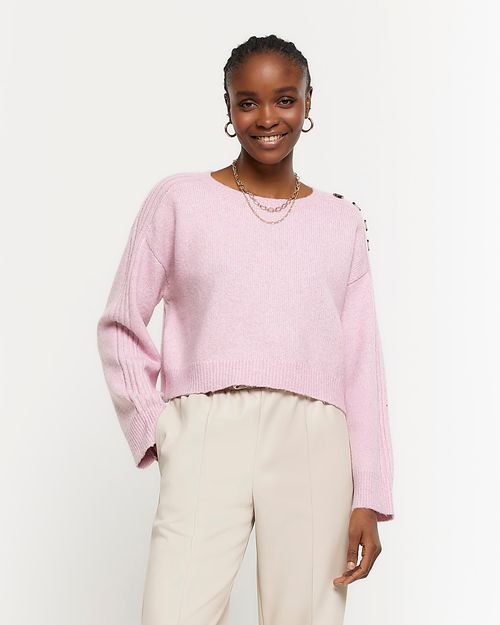 River Island Womens Pink Crop...