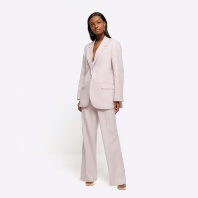 River Island Trousers Pink | Lyst UK