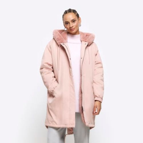 River Island Womens Pink Faux...