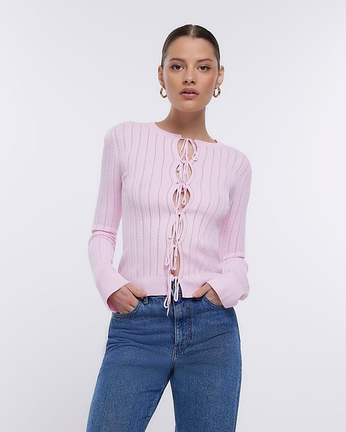 River Island Womens Pink Knit...