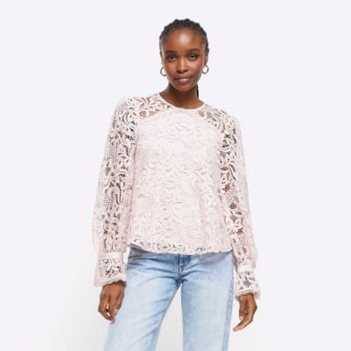 River Island Womens Pink Lace...