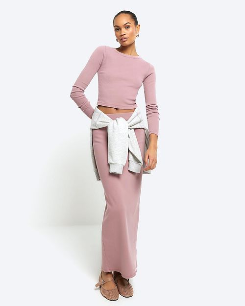 River Island Womens Pink Long...