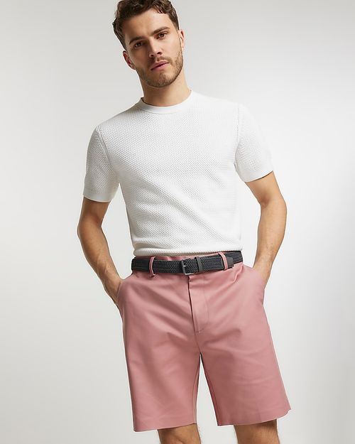 Mens River Island Pink Slim...