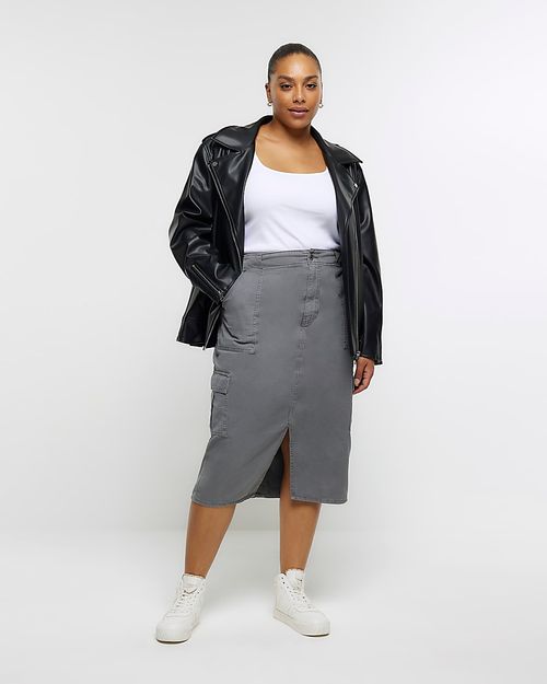 River Island Womens Plus Grey...