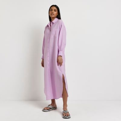 River island sales maxi shirt dress