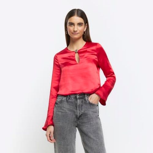 River Island Womens Red Satin...
