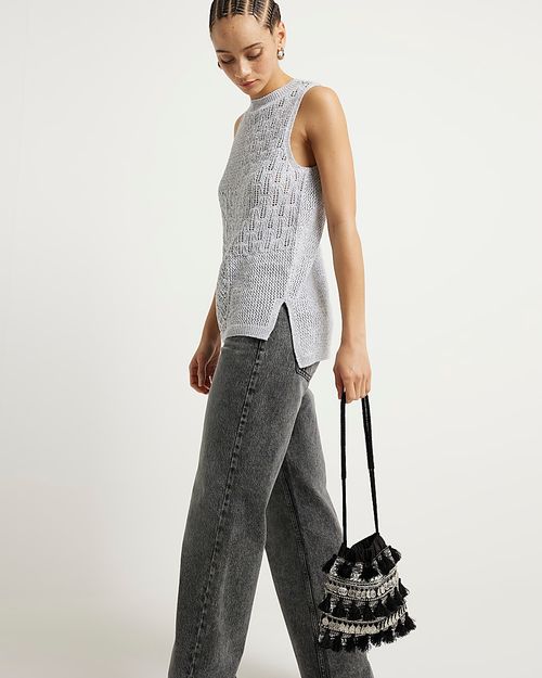 River Island Womens Silver...