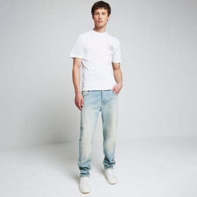 river island mens printed t shirts