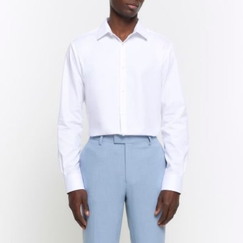 Mens River Island White Slim...