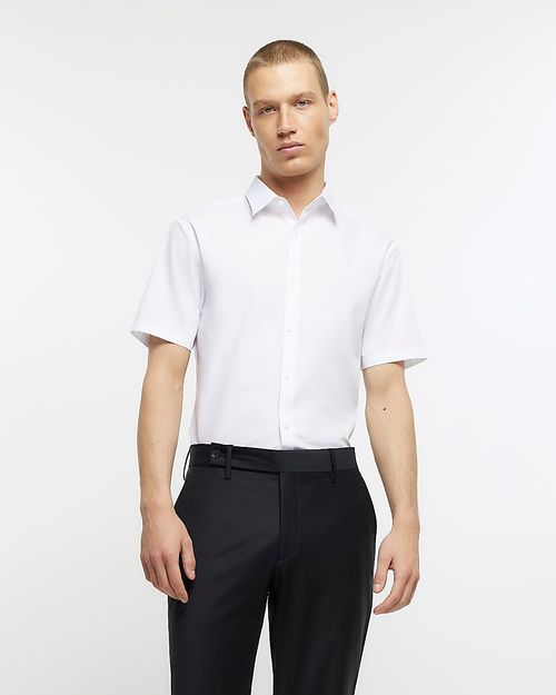 Mens River Island White Slim...