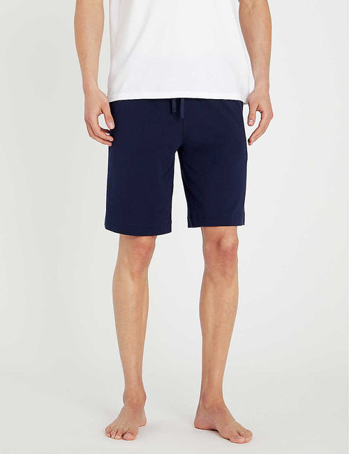 Cotton-jersey pyjama shorts