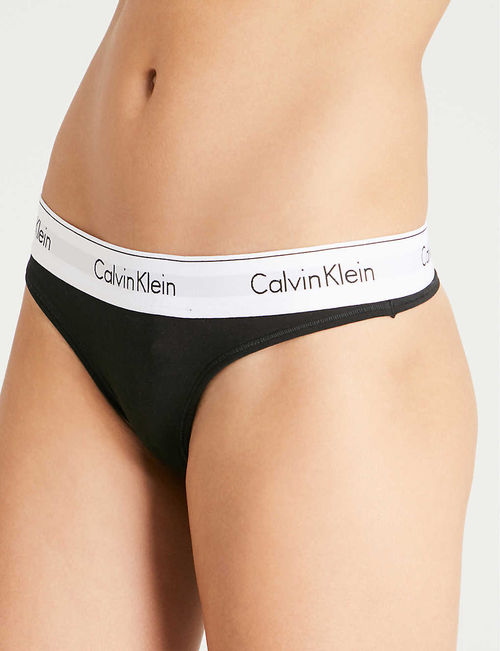 Modern cotton-jersey thong