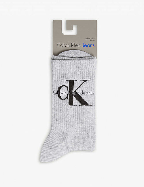 Logo cotton-blend socks