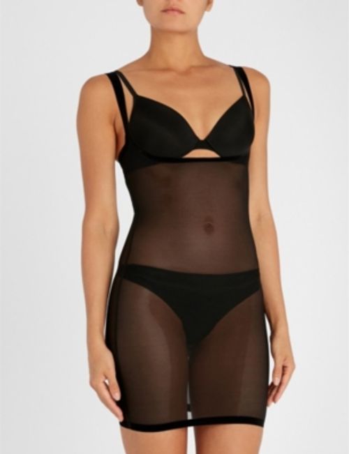 Wolford Tulle Forming Bodysuit - Black