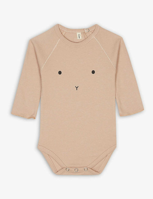 Bunny organic cotton bodysuit...