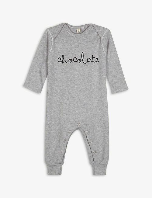 Chocolate cotton babygrow...