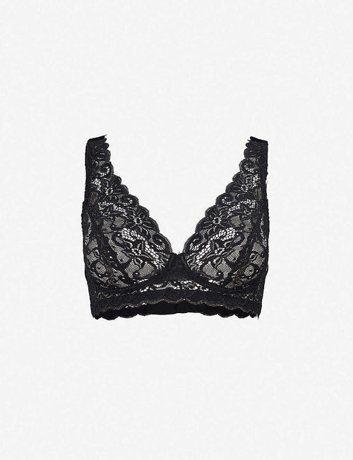 Moments lace soft-cup bra