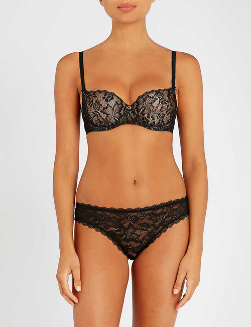 Rosessence half-cup lace bra