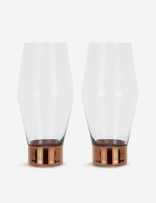 Tom Dixon Tank beer glasses