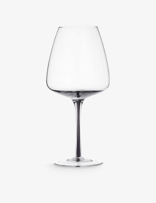 Smoke red wine glass