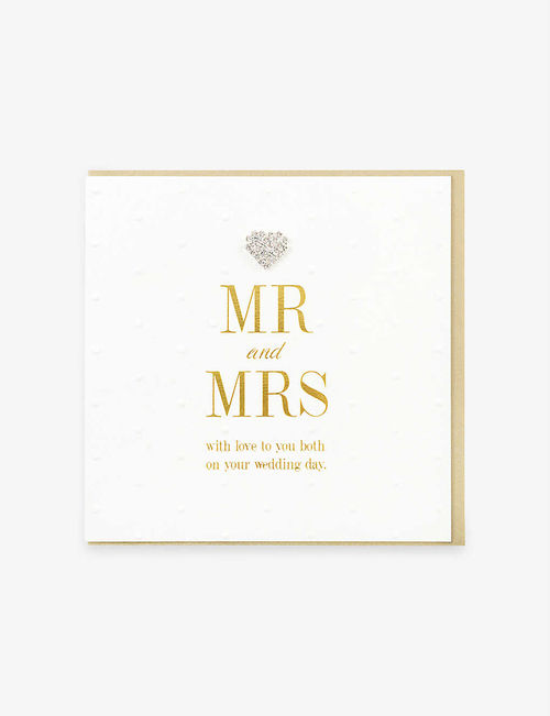 Mr & Mrs greetings card...